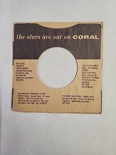 45 RPM 7" RECORD SLEEVES CO. SLEEVE 1 PACK SEE PHOTOS - Coral SLV196