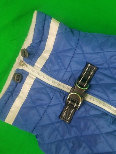 Dog Fleece Lined Vest Size XL Waterproof Reflective Dog Coat For Cold Weather - Picture 2 of 5