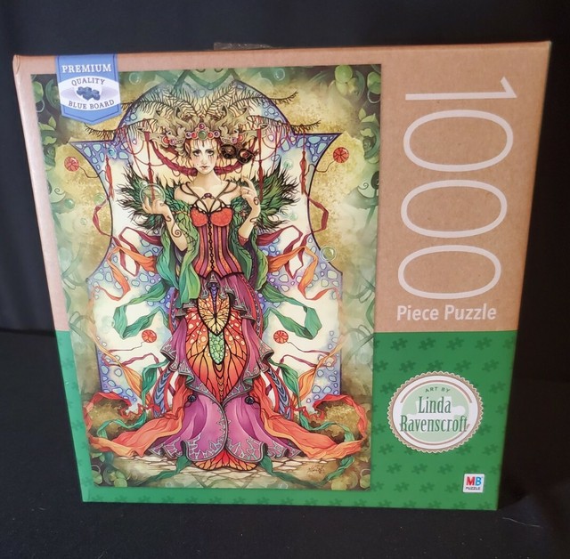 Jigsaw Puzzle 1000 PC MB Linda Ravenscroft True Colors Fantasy Angel ...