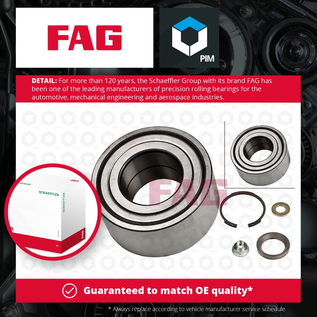 Wheel Bearing Kit Front 713644180 FAG 09108240 4400240 7703090539 7701205692 New