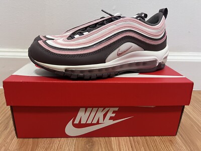 Nike Air Max 97 Pink Mocha Brown Sneakers Size 7Y 921522-200 | eBay