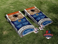 Drinking Game Party Pooper Cornhole Board Vinyl Wrap Skins Laminated Sticker Set
