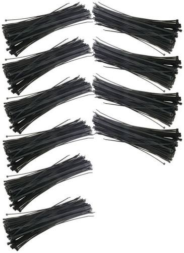 Wire Ties 4" Black 1000 Pcs Per Bag Xscorpion - Picture 2 of 2