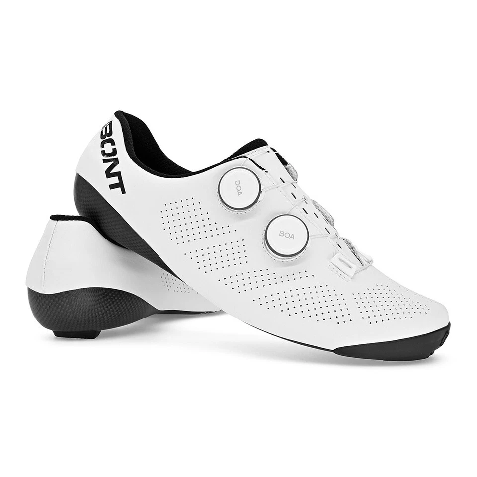 BONT RIOT+ 24 WHITE CARBON ROAD SHOES SIZE 41 - image 3 of 3