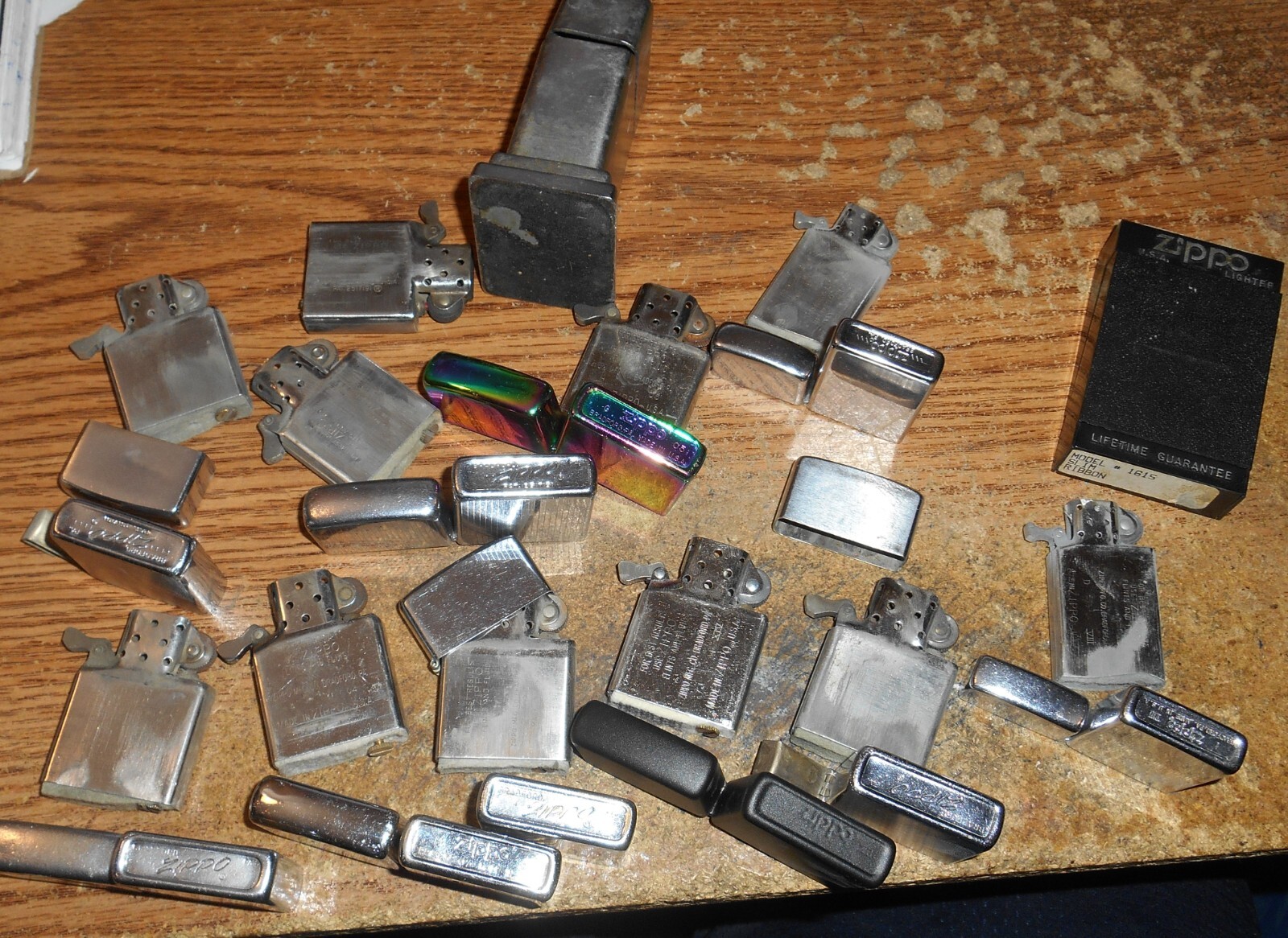 VINTAGE ZIPPO LIGHTER LOT/11 DIFFERENT/OUTSTANDING VARIETY + OTHER