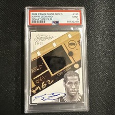 2012 Panini Kawhi Leonard PSA 9 RC Signature film on card auto /10