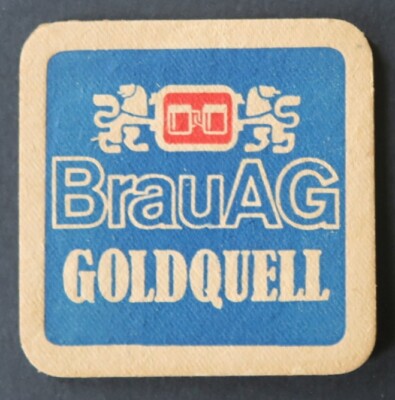BRAUAG GOLDQUELL beermat beer mug 24