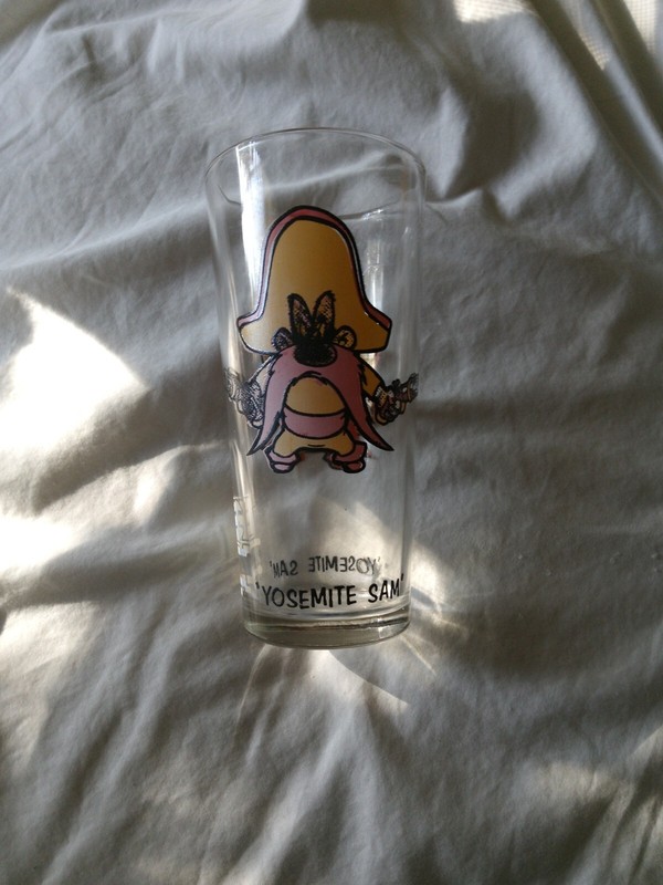 warner bros 1973 Yosemite sam glass