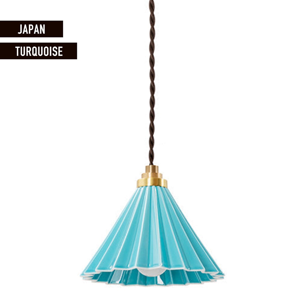 gram eight ORIGAMI Dripper Pendant Lamp TURQUOISE Catch Ceiling