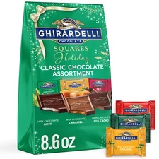 Ghirardelli Holiday Chocolate Assortment Dark Chocolate Mint Caramel Squares