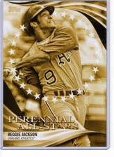 Reggie Jackson 2019 Topps Update Perennial All-Stars 5x7 Gold #PAS-4 /10 Athleti