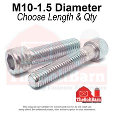 M10-1.5 Class 12.9 Coarse Socket Head Cap Screws Zinc Clearchoose Length Qty M10-1.5 Class 12.9 Coarse Socket Head Cap Screws Zinc Clearchoose Length Qty