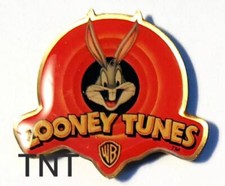 Looney Tunes Lapel Pin Bugs Bunny Logo Red Bullseye 1997