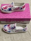 New Little Girls Size 1 SUGAR Rita Fuchsia Tie Dye Slip-On Sneakers Shoes Multi — photo 1