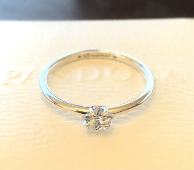 Pandora Celestial Sparkling Star Solitaire Ring #190026C01 +CLOTH +TAG  +GIFT BOX - Main Image