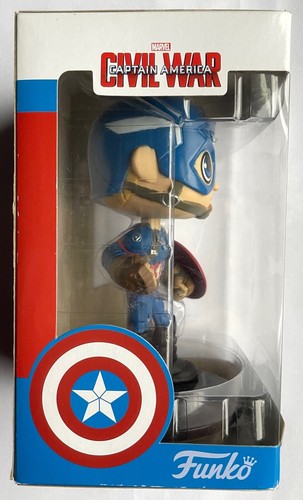 FUNKO WOBBLERS CAPTAIN AMERICA BOBBLE-HEAD - Picture 5 of 7