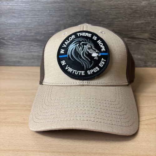 5.11 Tactical Hat Cap Fitted L/XL Brown Flag Bearer Valor There Is Hope Mens