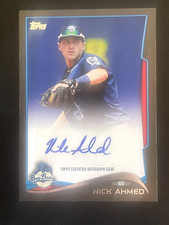 2014 Topps Pro Debut Auto Nick Ahmed #PDA-NA Auto TOPPS CERTIFIED