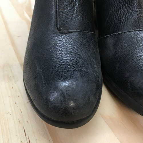 Earth Origins by Earth Boots Womens 6 M Raven Ankle Booties Black Leather Heels - Picture 6 of 18