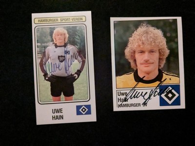 Unikat.  Orginales Autogramm.Bundesliga. HSV.  Rarität . Uwe Hain