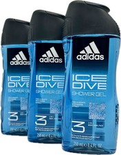 3x Adidas - ICE DIVE - Duschgel Männer Duschzeug 3in1 (3x 250ml)