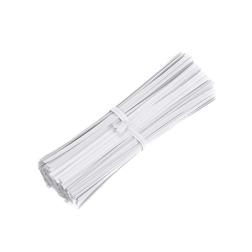 Long Strong Twist Ties 4 Inches Quality Kraft Closure Tie White 1000pcs - Afbeelding 4 van 4