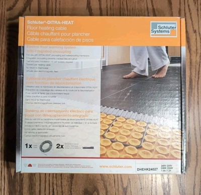 Schluter-Systems DITRA-HEAT (240V) Floor Heat Cable, 27 sq ft DHEHK24027