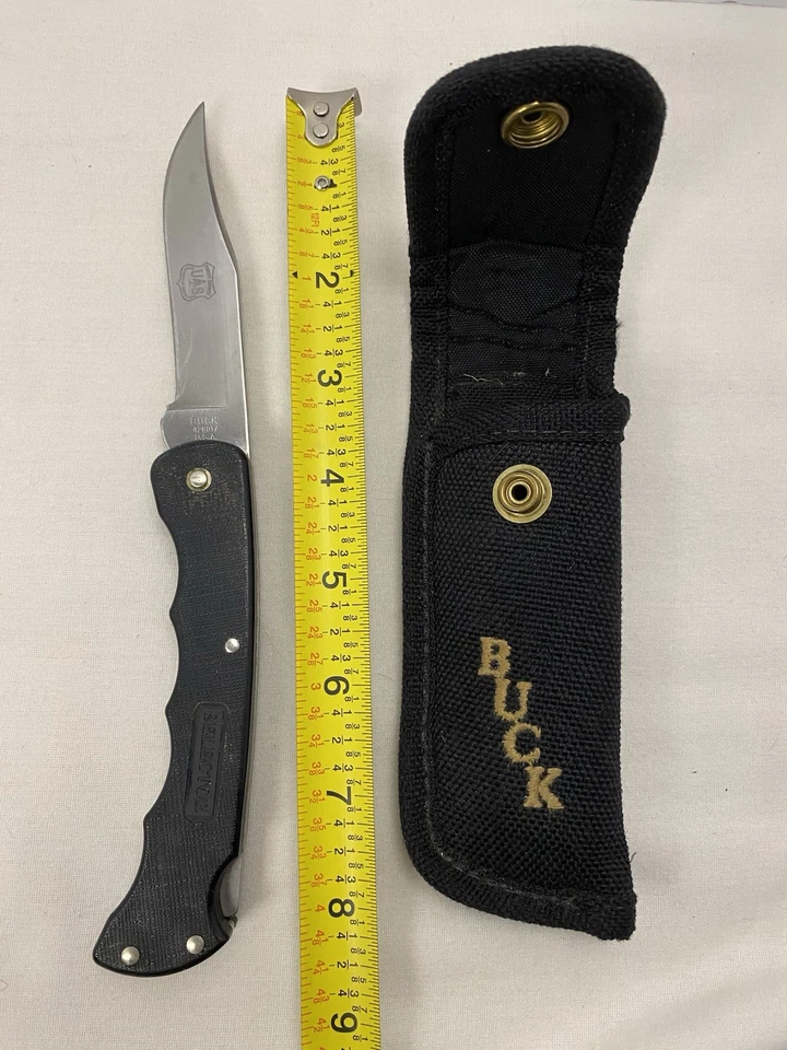 1990s Vintage Buck Knife - US Forest Service - FS Shielded Hunting RARE w Saw  - Image 2 of 4