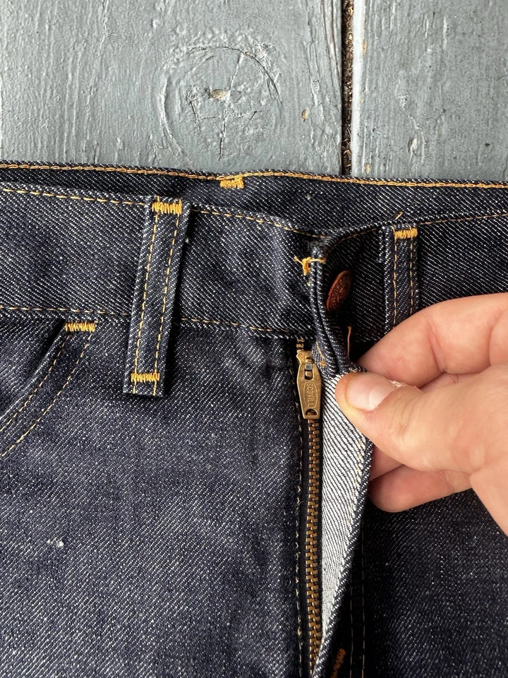 70 年代儿童 Deadstock 全新带标签 Big E Levi’s Bell Bottoms 牛仔裤 — 第 3/4 张图片