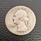 1946 Silver Washington Quarter 25C Circulated Business Strike Uncertified