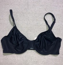 Vintage Body By Victoria s Secret Black Unlined Bra Second Skin 36B New