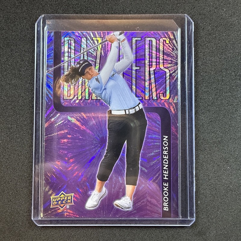 2026 Upper Deck Golf Dazzlers Purple #DZ16 Brooke Henderson