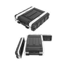 MUZNOTE 4U ABS Rack Case Shallow 12" Depth, 19" Rackmount Flight Road Travel ...