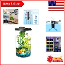 Impact-Resistant 6-Gallon Aquarium Kit for Beautiful Tropical Fish Display