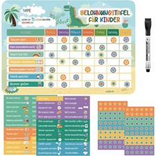 Kinder Belohnungstafel Magnetisch Dinosaurier Wochenplan Aufgabenmagnete Ster...