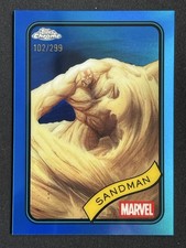 Sandman 2025 Topps Chrome Marvel Blue Refractor Base /299 #91