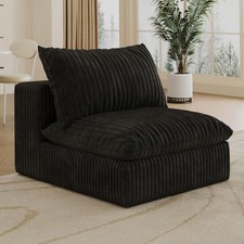 Cloud Sofa,Corduroy Fabric,Deep Seat Couches,Double-layer design,Removable Cushi