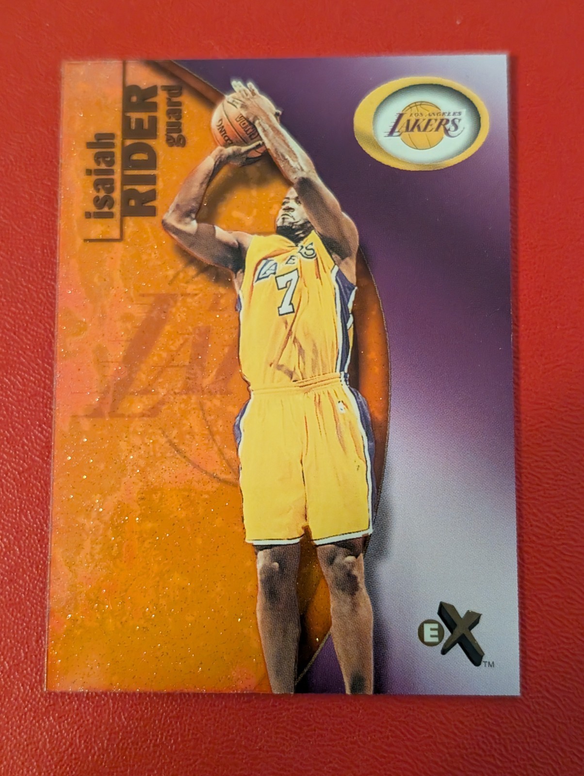 2000 E-X Essential Credentials Now Isaiah Rider Lakers /201 WN