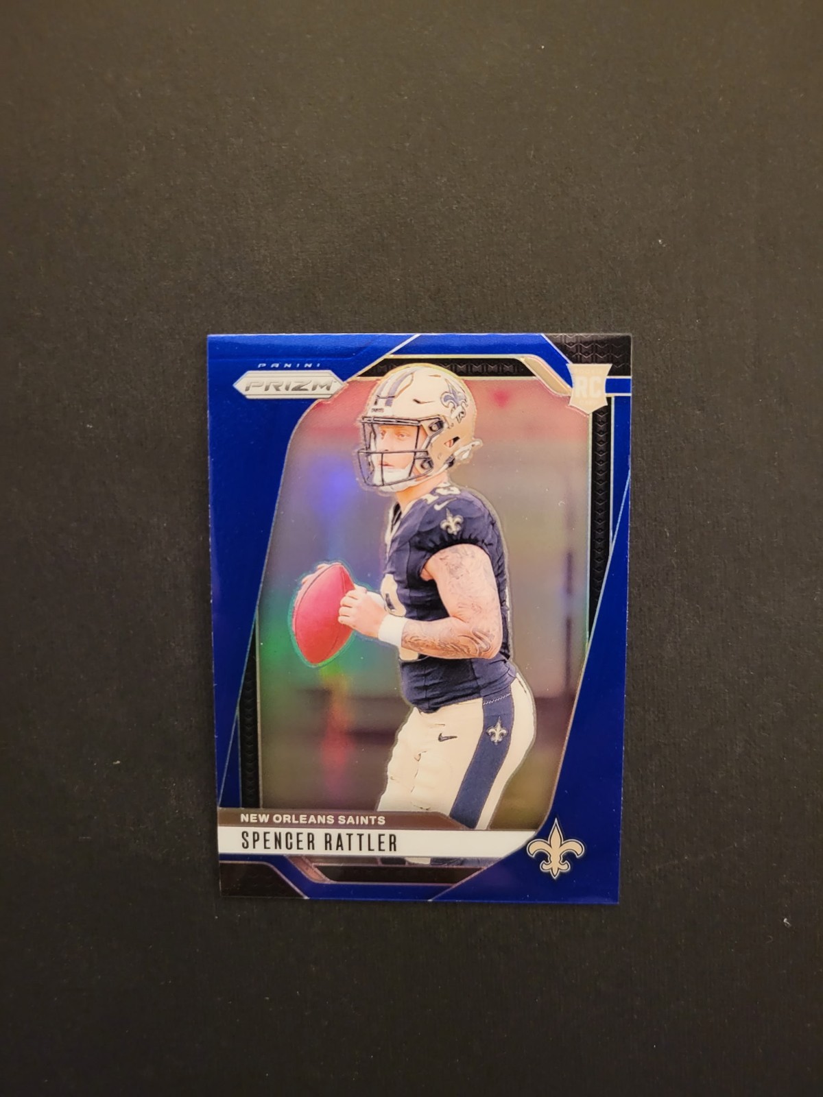 2024 Panini Prizm Football #388 Spencer Rattler Retail Blue SSP Rookie RC Saints