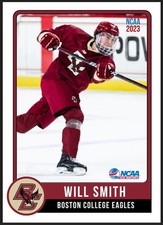 2023 Will Smith NCAA Future Stars Rookie Card #6 Boston College Hockey