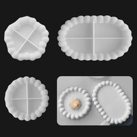 Silikonform Tablett 3 StüCk Untersetzer GießFormen Epoxidharz FüR DIY