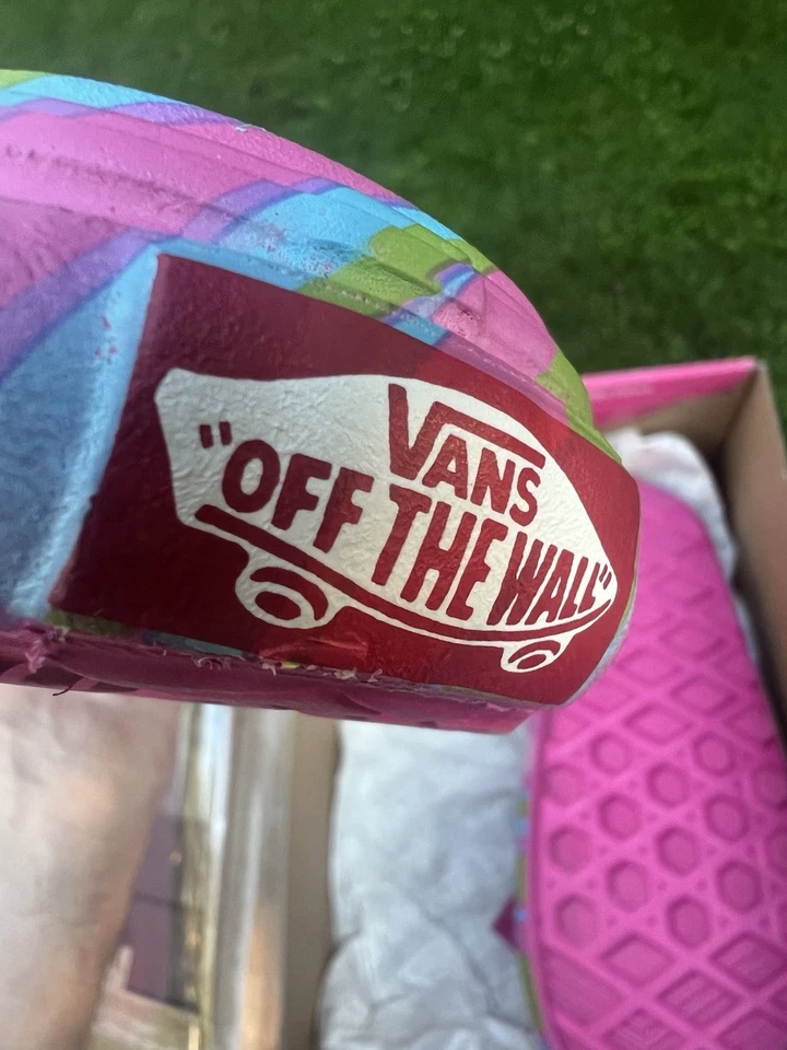 Vans Barbie Trippy Rosa Zapatos Toboganes Mujer’s Talla 7 Foto 4 de 4