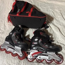 Forward Inline Skates Rollerblades Size 4 Youth, With Carrying Bag