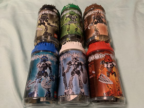 LEGO Bionicle Toa Nuva Complete Set 8566 8567 8568 8570 8571 8572 with Tin + BA