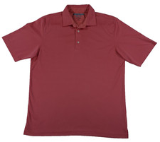 Greg Norman ML75 PlayDry Polo Shirt Mens L/G Coral Golf Performance