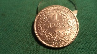 J 017 Silber 1915 D in vz / 1 Mark
