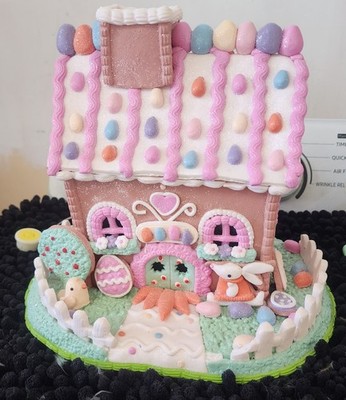 Easter Clay Dough LIGHT-UP Gingerbread Glittered Candy House