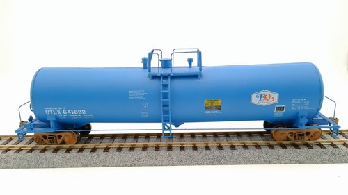 Walthers HO UTLX 641682 Azul EQ 54' Embudo Flujo Tanque Coche Ruedas de Metal Usado | Condition: Used