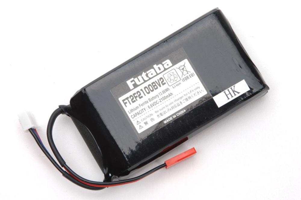 Futaba FT2F2100B 6.6V 2100mAh LiFe Transmitter Battery for 4PL/4PX/8J/10J/14S...