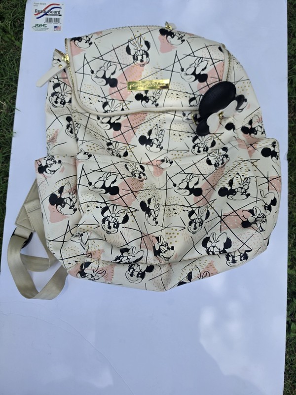 Disney minnie mouse  petunia pickle bottom  backpack diapers bag pink gold baby'